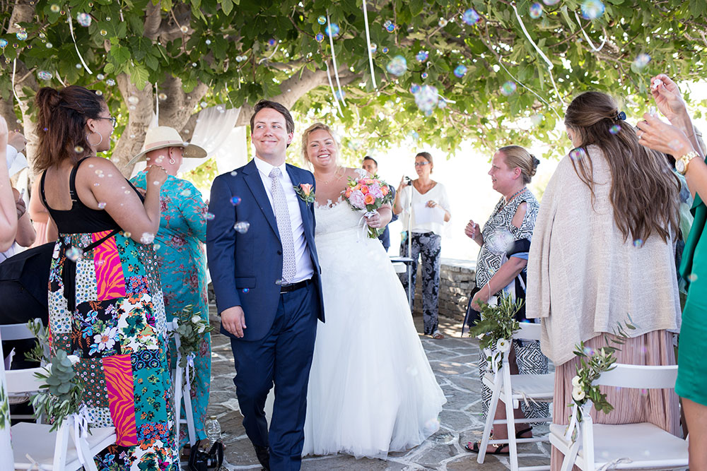 Swedish Symbolic Wedding Ceremony in Paros Greece